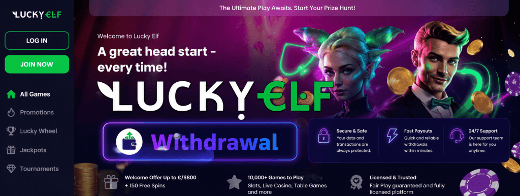 Lucky Elf Casino Withdrawal
